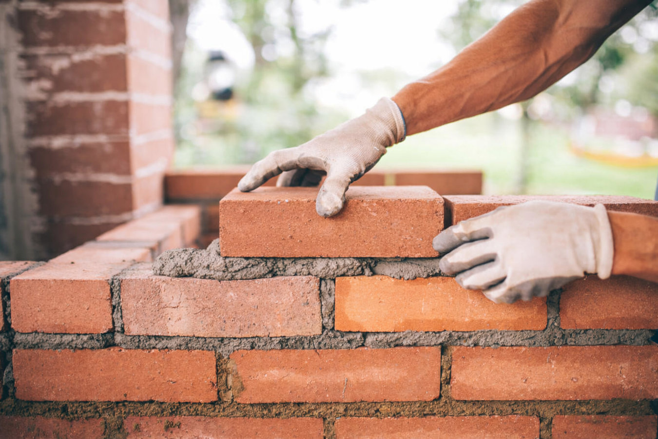 Brick wall installation in Little Rock, AR
